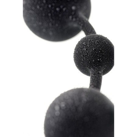 Anal chain Toyfa A-Toys Coron, silicone, black color, 35.9cm-8