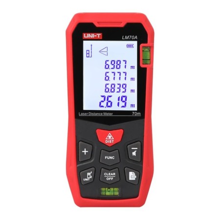 Laser rangemaker UNI-T LM70A 129335, calculation function, 630-670 nm, 70 m