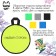 Ice -cat -cat, d = 30 cm, thickness 2 cm, color mix