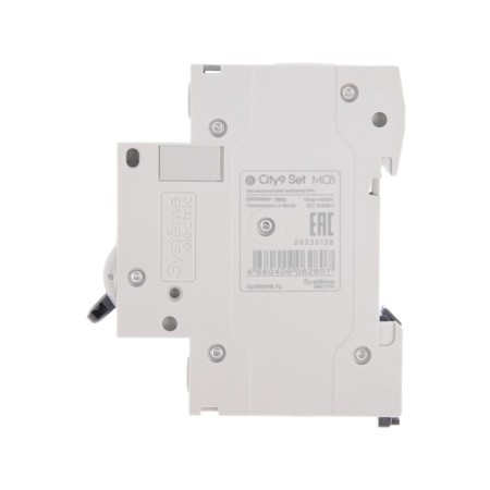 The circuit breaker SE CITY9 SET, B, 25 A, 1P, 4.5 KA, 230 V-4