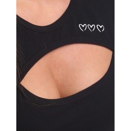 Women's dress "Three hearts", size 44, black color-3