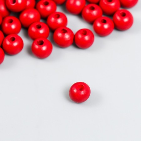 Beads for creativity tree "Red" D-0.8 cm, set of 20 g
