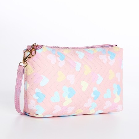 Bag's bag with lightning, pink color