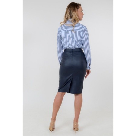 Leather pencil skirt, size 42-2