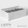 Organizer for storing linen LadOM, 6 cells, 28 × 16 × 10 cm, white color