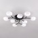 Ceiling chandelier Citilux "Florida" CL148195, 92x92x14.5 cm, 9x60W, E14, Black Color Black
