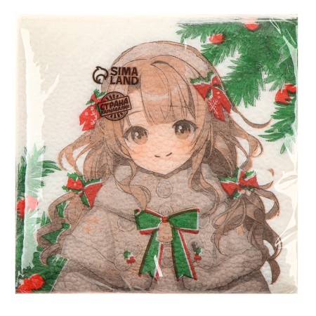 New Year's napkins “Happy New Year: Anime”, single -layer, 24x24 cm, 20 pcs.-1