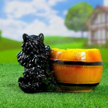 Figure Kashpo "Kitten with a barrel" 23x14x15cm-5