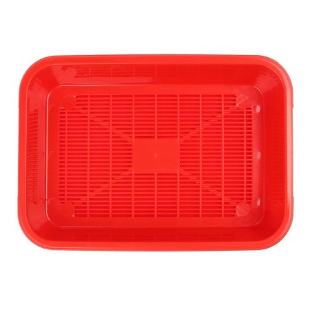 Medium toilet with a mesh of 36 x 26 x 6.5 cm, red-1