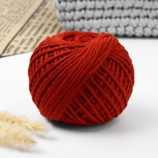 Shpagat for weaving, cotton, d = 3 mm, 100 m, color mix