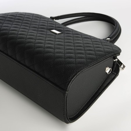 Female bag Textura, tout, average size, black color-4