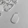 Decor Metal for creativity "flowing watches" silver 1665 2.3x1.2 cm