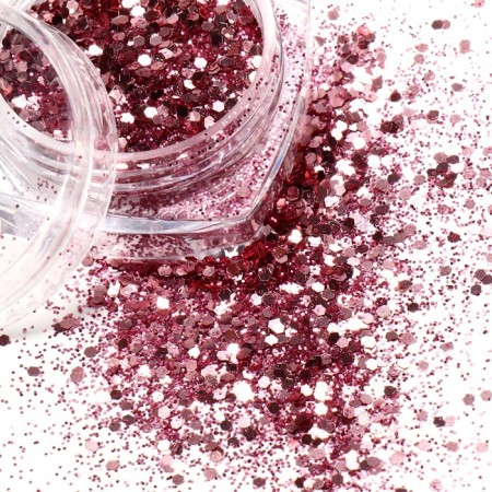Sparkles for decor, large/small, pink color