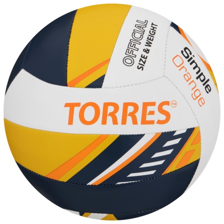 Volleyball ball Torres Simple Orange V323125, size 5-4