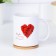 Sublimation mug "beloved sister" heart, with application
