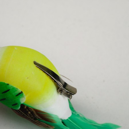 A bird for decoration and floristry, on a clothespin, mix, plastic, 1 pc., 8 x 8 cm-5