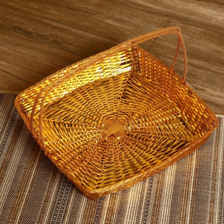 Anisa Fruit basket aluminum, 52x52x8 cm