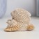 Figure "Owl sits" beige, 5x7x5cm