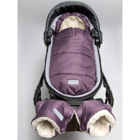 Winter envelope Snowy Travel, 105 cm, purple color-2