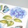 Interior plastic sticker 3D "hydrangeas" 50x35 cm