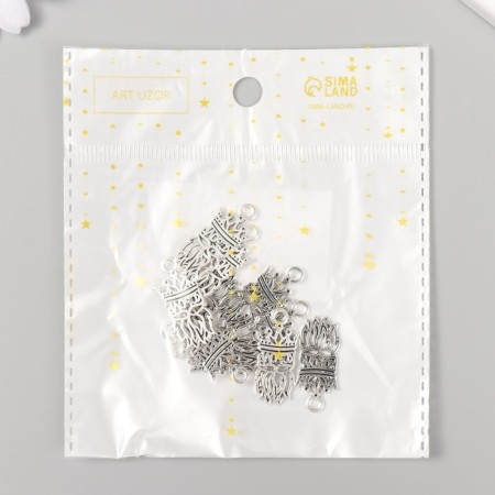 Decor metal for creativity "King" 1.1x2.5 cm-3