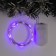 Garland “thread” 2 m dew, ip20, silver thread, 20 LED, purple glow, CR2032x2