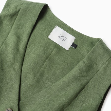 Women's vest MIST LINEN, p. 46, green-5
