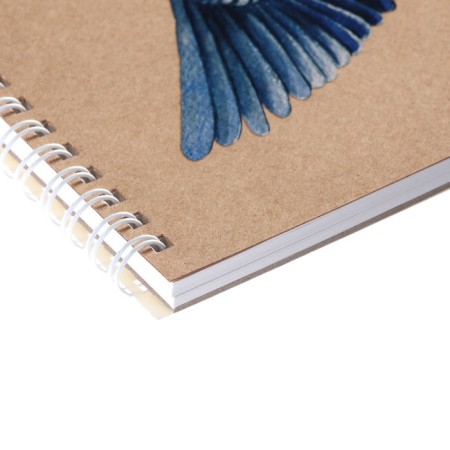 A5 sketchbook, 40 sheets, on the crest "Snegier", craft cardboard cover, selective varnish, hard substrate, block 120 g/m2-2