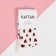 Women's socks kaftan "hearts" size 36-39 (23-25 ​​cm), white