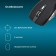 Mouse call 455MW black optical (1600DPI) wireless USB for a laptop (5but)