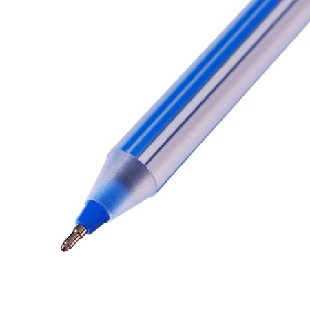 Balloon handle Flair noki, striped case, node-bela 0.5 mm, oil base., Blue rod-3