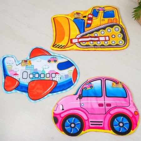 Game rug for children "Transport", 90x60x0.5 cm, species mix, crush me-2