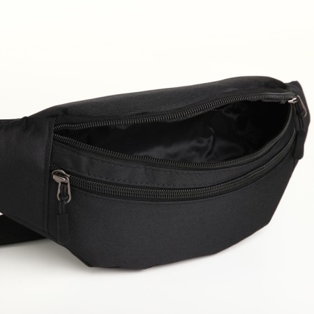 Waist bag, 33*9*14 cm, lightning department, 3 n/pocket, black-5