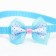 Collar "tenderness" with a bow, 30 x 1 cm, mix of flowers