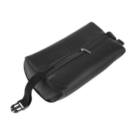 Car pillow for neck 23 × 12.5 cm, eco -leather, black-5