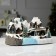 LED figure "New Year's stores" 31 × 27 × 21 cm, polystone, AAX3 batteries (not in the kit), USB, glow warm white