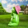 Garden figure "Frog in the Lotus Pose" 26x32x17cm