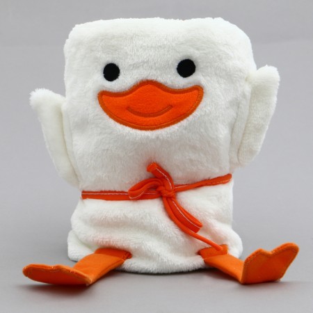 Soft toy-gun "duck", 20 cm, white color