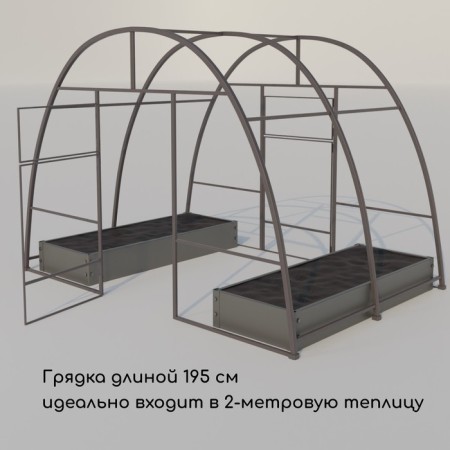 Glocked bed, 195 × 70 × 15 cm, Greengo-5