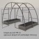 Glocked bed, 195 × 70 × 15 cm, Greengo