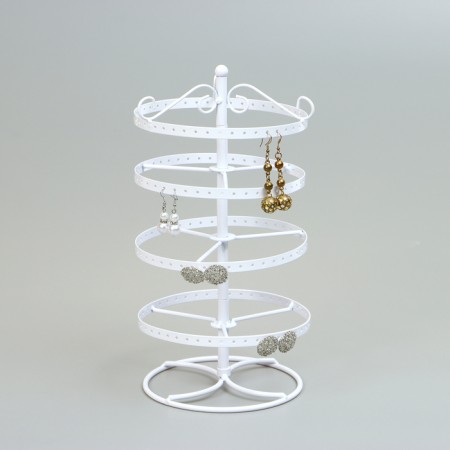 Steering stand "Turnip", 4 tiers, metal, 15 × 15 × 35cm, white color-1