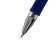 Gel pen, 0.5 mm, blue rod, transparent case, with a rubber holder