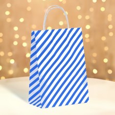 Crafts package, Blue Lines, 21 x 15 x 8 cm