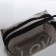 Cosmetic bag with lightning, black/transparent color