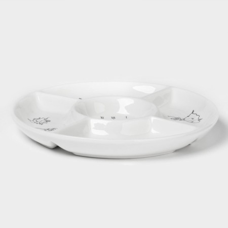 Menzhitsa New Year's Dailens "FALIC TALE", 5 cells, ceramics, white color-2