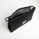 Cosmetic bag with lightning, black color