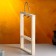 Kashpo wooden 26 × 5 × 40 cm with 5 flasks 15 cm "Extra Slim frame", we give the handle beautifully