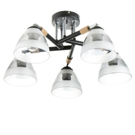 Svetogor chandelier "Star" 5x60W E27 Black 53x53x26cm-3