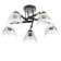 Svetogor chandelier "Star" 5x60W E27 Black 53x53x26cm