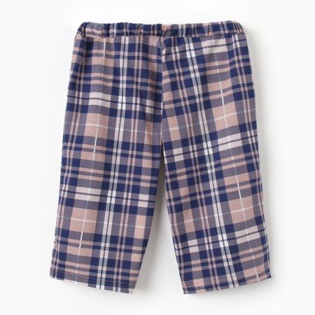 Male pajamas (T -shirt/shorts), blue color/cage, size 48-6
